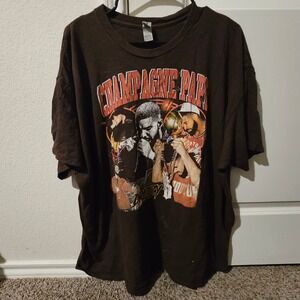 Drake Champagne Papi Drizzy Graphic T Shirt Gildan Heavy Cotton 2XL